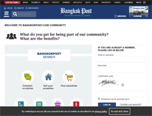 Tablet Screenshot of member.bangkokpost.com